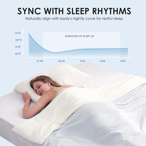 411lgb1ubfl.jpg Double Sided Cooling Blankets for Hot Sleepers | Soft Breathable Ice Blanket for Summer | Silky and Lightweight Queen S