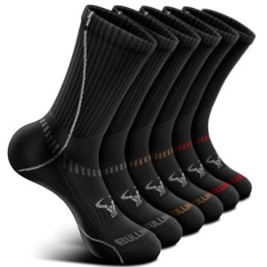 BULLIANT Men's Compression Sports Socks for Running and Hiking - Arch Support and Cushioned Fit | BULLIANT Men's Compre