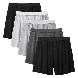 Men's Natural Feelings Boxer Short OEKO-TEX Loose Fit Soft Underwear Bamboo Viscose Breathable Men's-Pack
