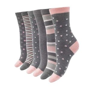 Women's Soft Bamboo Crew Socks - Casual and Colorful 6 Pack - US Women’s 6-10 | Women’s Bamboo Crew Socks - Soft and Co