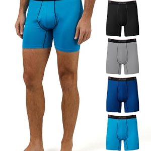 32 Degrees Men’s 4 Pack Cool Active Boxer Brief | Anti-Odor | Quick Drying | 32 Degrees Men’s 4 Pack Cool Active Boxer