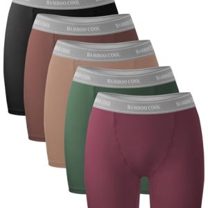 Soft Stretch Bamboo Cool Women's Boxer Briefs for Summer | Comfortable Stretchable Bamboo Women's Shorts Underwear | Br