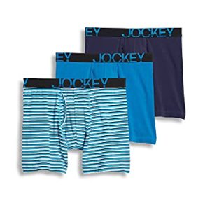Jockey Men's Underwear ActiveStretch 7" Long Leg Boxer Brief - Comfortable Support for Men - 3 Pack - Best Sellers