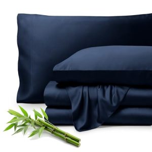 Bare Home 100% Rayon Made from Bamboo Luxury Queen Sheet Set - Deep Pockets - Cooling Sheets - OEKO-TEX STANDARD 100 Bar