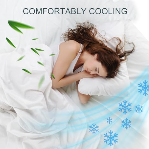 416acvfblgl.jpg King Fitted Sheet 100% Viscose Derived from Bamboo Ultra Soft Luxury Breathable Cooling for Hot Sleepers 18 Inch Deep Po