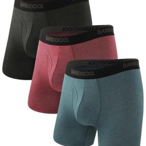 Bamboo Cool Men's Breathable Underwear for Men 3 Pack Classic Boxer Briefs | Bamboo Cool Men's Breathable Underwear Cla