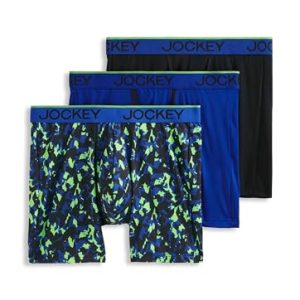 Jockey Men's Chafe Proof Pouch Microfiber Underwear - Anti-Chafing 3 Pack Boxer Brief