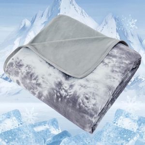 Arc-Chill Cool Tech Queen Size Cooling Blanket for Hot Sleepers, Q-Max>0.5 Ice Cold Summer Blanket, Lightweight Breathab