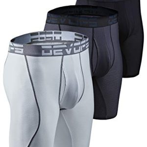Devops Men's Performance Cool Dry Mesh Underwear Boxer Trunk 6-inch Brief Fast Drying 3 Pack | Devops Men's Performance