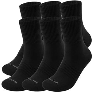 WANDER Bamboo Ankle Socks for Men&Women: Moisture Wicking, Anti-Blister, Odor Eliminating, Casual Socks (6 Pairs)