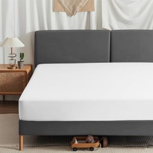 King Fitted Sheet 100% Viscose Derived from Bamboo Ultra Soft Luxury Breathable Cooling for Hot Sleepers 18 Inch Deep Po
