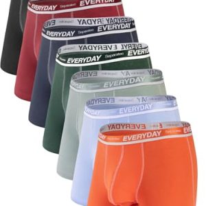 Comfortable Soft Breathable Separatec Cotton Dual Pouch Men's Underwear 7 Pack | Everyday Boxer Briefs Separatec Cotton