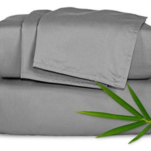 King Sheets by Pure Bamboo, Genuine 100% Organic Viscose Derived from Bamboo Bed Sheet Set, Luxuriously Soft & Cooling (