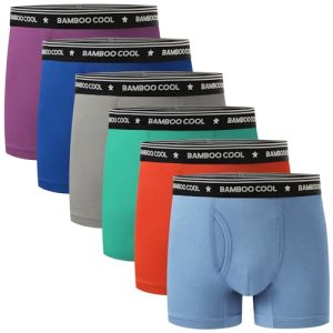 Bamboo Cool Boys' Underwear Boxer Briefs 6-Pack for Comfort and Tag Free | Bamboo Cool Boys' Underwear Boxer Briefs 6-P
