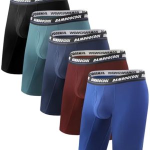 Bamboo Cool Men's Performance Long Leg Sports Boxer Briefs MultiPack | Bamboo Cool Men's Long Boxer Briefs MultiPack Fo