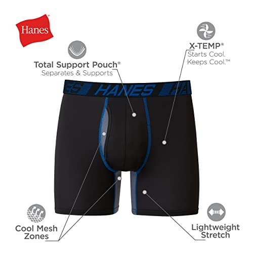 41m504pamml.jpg Hanes Men's Total Support Pouch Boxer Briefs X-Temp Cooling 3-Pack | Hanes Men's Total Support Pouch Boxer Briefs Moist