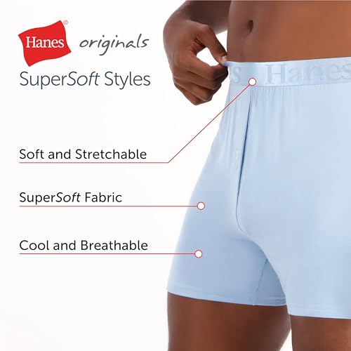 41mbpopqt7l.jpg Hanes Men's Originals SuperSoft Boxers (3 Pack) - Comfortable Recoveryewear for Men | Hanes Men's Originals SuperSoft B