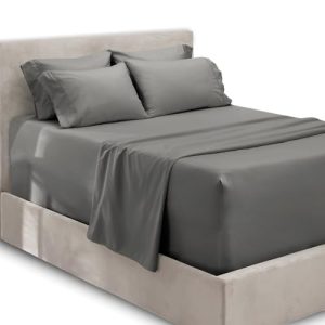Hearth & Harbor Extra Deep Pocket King Size Sets - Soft & Comfortable Sheets for Deep Mattress - King Size - Grey - OEK