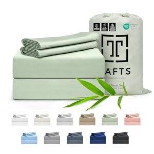 Tafts King Sheets Set, Luxuriously Soft and Silky Bed Sheets, Cooling Sheets for Summer, OEKO-TEX STANDARD 100, Double S