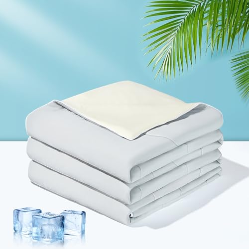 41ovm4ivxl.jpg Double Sided Cooling Blankets for Hot Sleepers | Soft Breathable Ice Blanket for Summer | Silky and Lightweight Queen S