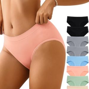 Seamless Hipster Panties for Women - Soft Wicking and Breathable Underwear | Low Waisted Ladies Underwear - Soft Stretc