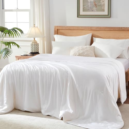 41p6nrbm1l.jpg Globon Summer Comforter Oversized King Size for Hot Sleepers White