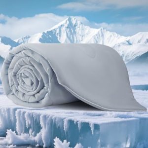 QUTOOL® Cooling Blankets for Hot Sleepers and Night Sweats Queen Size, Double-Sided Ice Blanket Technology Absorbs Body