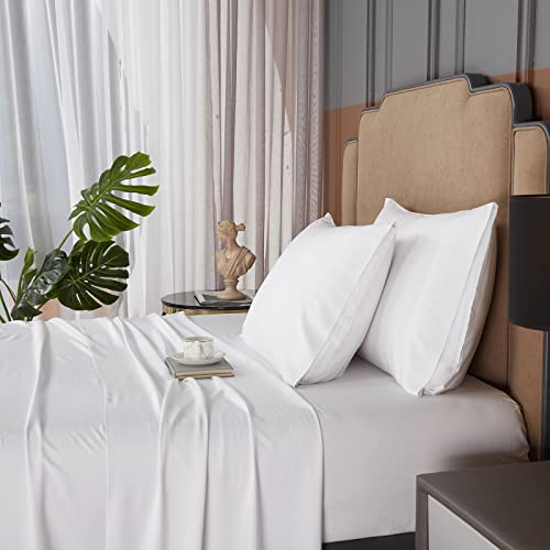 41pzrrup l.jpg HYPREST King Size Bamboo Rayon Sheets Best Cool Sheets for Hot Sleepers OEKO-TEX Certified