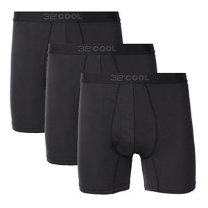 32 Degrees Mens 3 Pack Active Mesh Boxer Brief - Comfortable Sweat Wicking & Quick Dry | 32 Degrees Mens 3 Pack Active