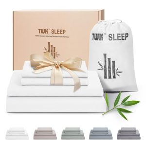 Luxury Bamboo Viscose Sheet Set, Cooling & Breathable, Silky Soft, Organic, King Size (White) | Cooling & Breathable 10