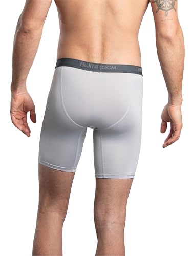 41quug9niil.jpg Fruit of the Loom Men's Lightweight & Moisture Wicking 4-Way Stretch Boxer Briefs | Perfect for Summer Wear | Regular Fi