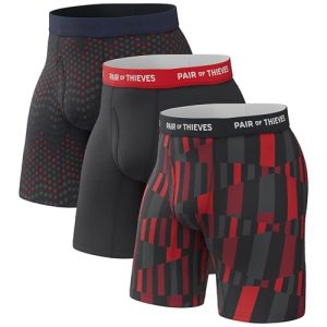 Pair of Thieves Super Fit Long Boxer Briefs for Men - Ultra Soft, Breathable, Quick-Dry, Comfortable Underwear (2 & 3 Pa