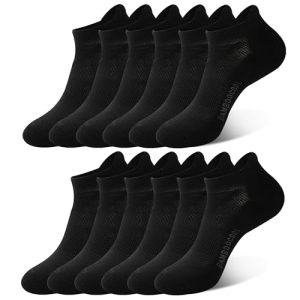 Bamboo Cool Men's Ankle Socks Running Moisture Wicking Arch Support, 6 Pack