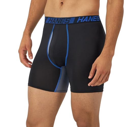 41t5pcjhh5l.jpg Hanes Men's Total Support Pouch Boxer Briefs X-Temp Cooling 3-Pack | Hanes Men's Total Support Pouch Boxer Briefs Moist