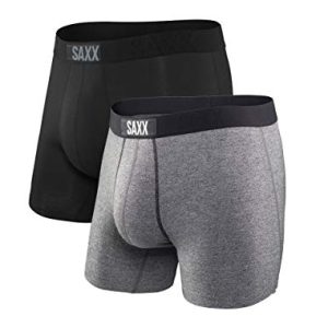 SAXX Men's Underwear with Pouch Vibe Super Soft Boxer Brief 2 Pack SAXX Super Soft Men's Underwear with Pouch Vibe Boxer