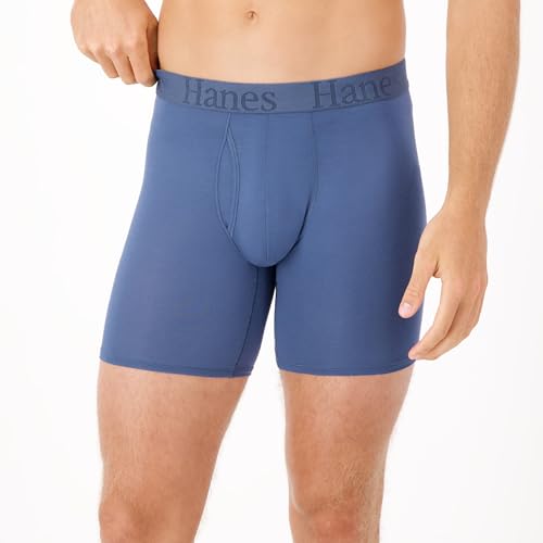 41u3iztoqul.jpg Hanes Men's Supersoft Underwear, Viscose from Bamboo, Trunks - Everyday Comfort for Men | Hanes Men's Supersoft Underwe