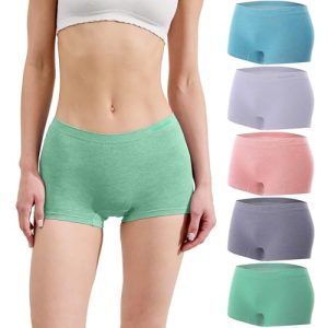 Bamboo Cool Women's Seamless Underwear for Ladies | Bamboo Cool Stretchy Moisture Wicking Boyshort Panties | Bamboo Coo