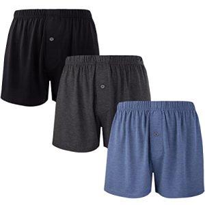 Men's Bamboo Cool Boxers Soft Comfortable Breathable Underwear for Men (3 Pack) | Men's Bamboo Cool Boxers Soft Comfort