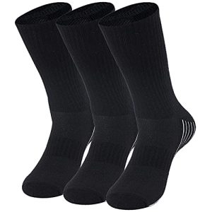 Sunew Viscose Bamboo Unisex Cushioned Comfortable Crew Workout Hiking Socks 3 Pairs
