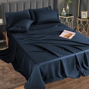 MCO Bedding Twin Bed Sheets Set - Rayon Derived from Bamboo - Cooling Breathable Bedding for MCO - OEKO-TEX STANDARD 100