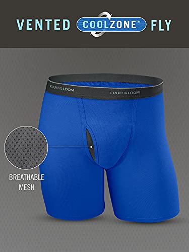 41w8yfx8hbs.jpg Fruit of the Loom Men's Coolzone Boxer Briefs - Moisture Wicking & Breathable, Assorted Color Multipacks - Men's Fitness