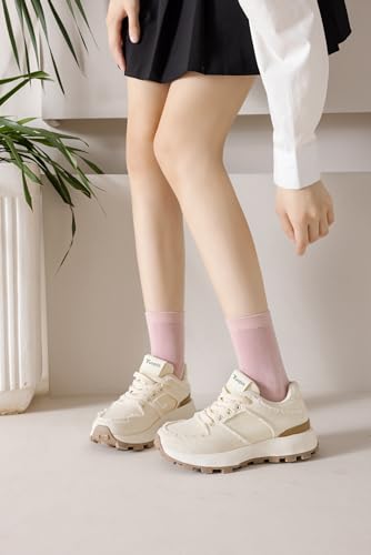 41xiaplzal.jpg Irisbear Women's Bamboo Viscose Quarter Crew Socks Light and Soft for Women Ankle Dress Socks Trendy and Comfortable