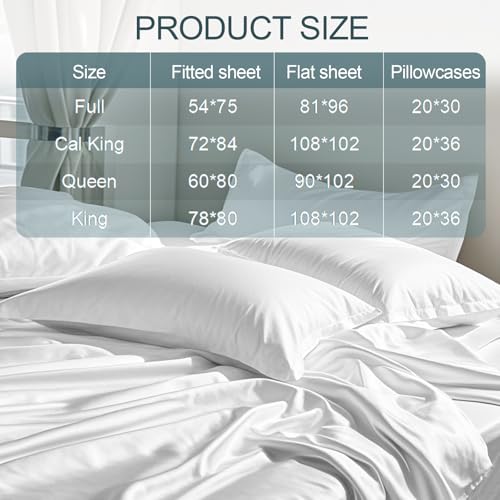 41xtxp8gvol.jpg King Fitted Sheet 100% Viscose Derived from Bamboo Ultra Soft Luxury Breathable Cooling for Hot Sleepers 18 Inch Deep Po