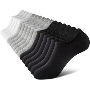 Wernies No Show Socks for Men, Low Cut Ankle Short Casual Cotton Socks with Non Slip Grips | Wernies Men's Low Cut Ankl