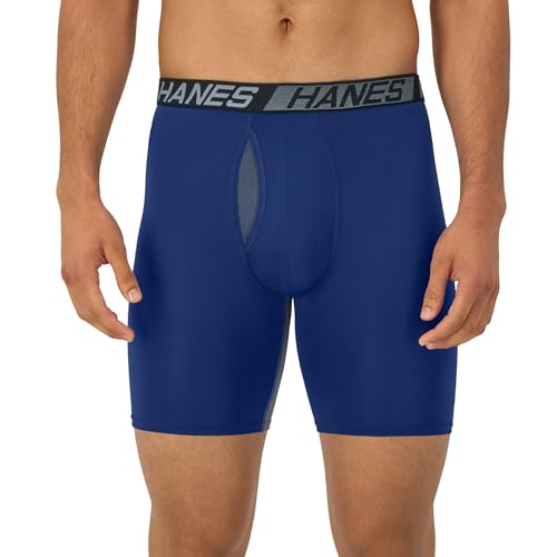 41a0ej8vpl.jpg Hanes Men's Total Support Pouch Boxer Briefs X-Temp Cooling 3-Pack | Hanes Men's Moisture-Wicking Underwear Regular 3-P