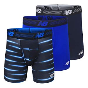 New Balance Men's Performance Briefs 3 Pack Moisture Wicking Breathable Stretch Underwear Fly Soft Waistband