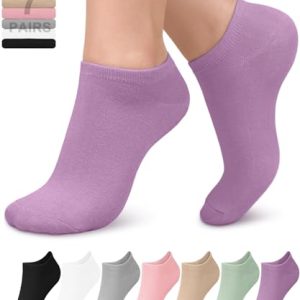 FuelMeFoot Viscose Bamboo No Show Ankle Socks for Women Running, Athletic, Casual