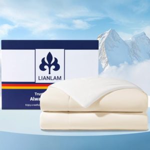NASA-Grade Double-Sided Cool Tech Cooling Comforter for Hot Sleepers - Queen Size, Q-Max>0.4, Silky Smooth & Lightweight