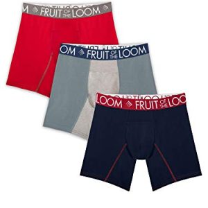 Fruit of the Loom Men's Performance Cooling Boxer Briefs + Cool Technology + Active Men + Gym and Home + Temperature Reg