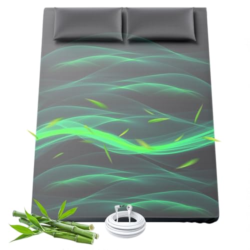 41gev0bbqol.jpg Deep Pocket Grounding Sheets Queen for Better Sleep (Gray) | Cooling & Breathable Bamboo Rayon Grounding Sheets Queen (